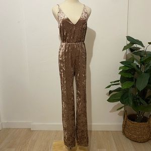 Sparkly Velour jumpsuit romper Size 4